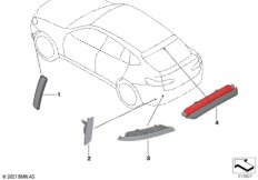 Третий фонарь стоп-сигнала/отражатель