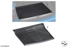 Фасонный коврик для багажника