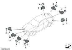 Сигнализация авар.сближен.при парк.(PDC)
