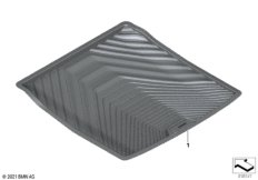 Фасонный коврик для багажника