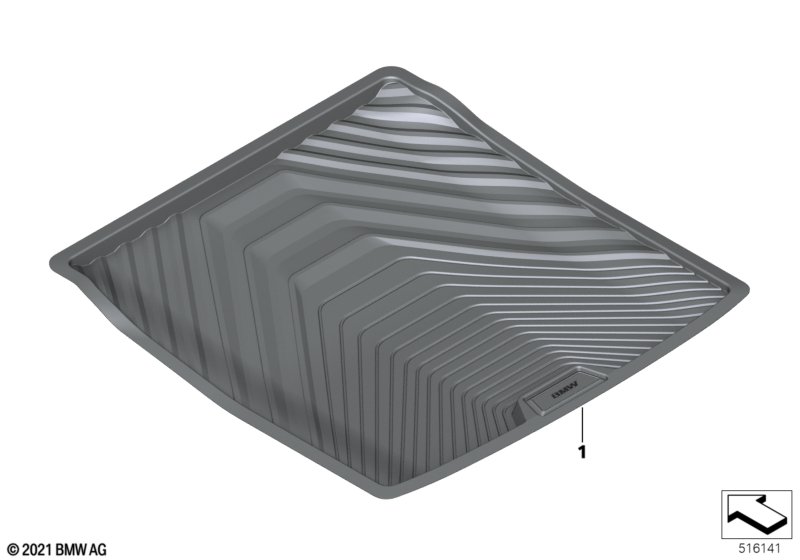 Фасонный коврик для багажника