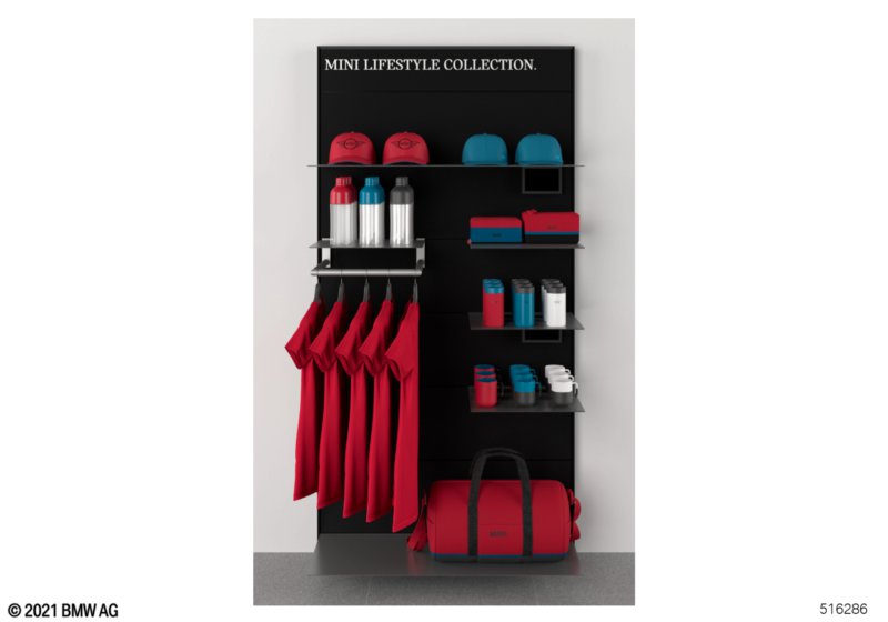 MINI Collection 20/22 стеллаж крас./син.