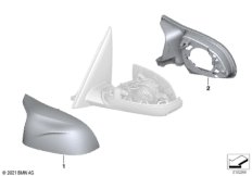 Дооснащение наружным зеркалом в M-стиле