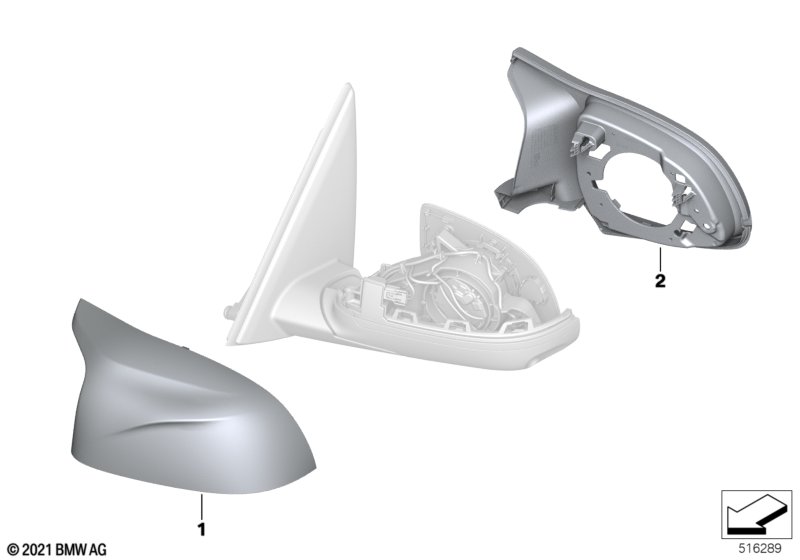 Дооснащение наружным зеркалом в M-стиле
