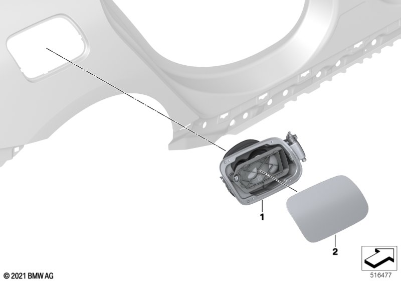 Заслонка заливного отверстия