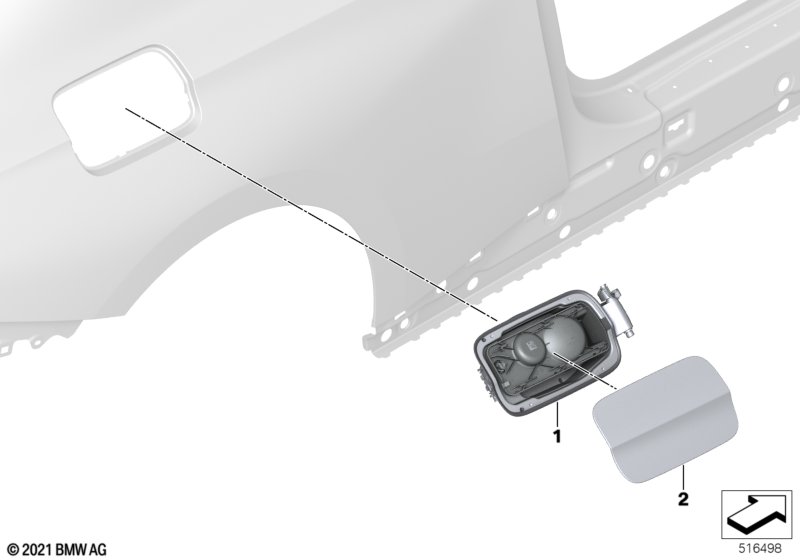 Заслонка заливного отверстия