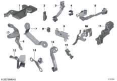 Элементы крепления жгута проводов