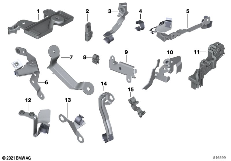 Элементы крепления жгута проводов