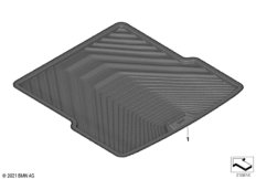 Фасонный коврик для багажника