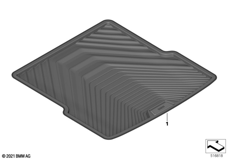 Фасонный коврик для багажника