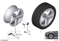 BMW л/с диск звездообр.спицы 832 - 17''