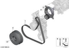 Демпфер крут.колебаний ременного прив.