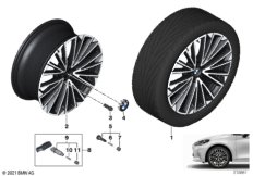 BMW л/с диск многоспицевый 839I - 19"