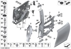 Задняя дверь - петля/ограничитель двери