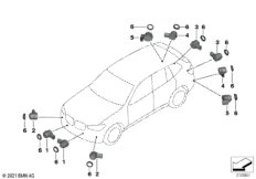 Сигнализация авар.сближен.при парк.(PDC)