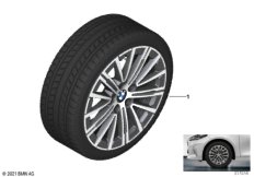Колесо в сб.зим. V-образн.сп. 833 - 17"