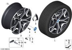 BMW л/с диск Aerodynamik 1021 - 22"