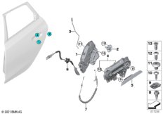 Система замков задней двери
