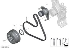 Демпфер крут.колебаний ременного прив.
