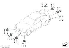 Сигнализация авар.сближен.при парк.(PDC)
