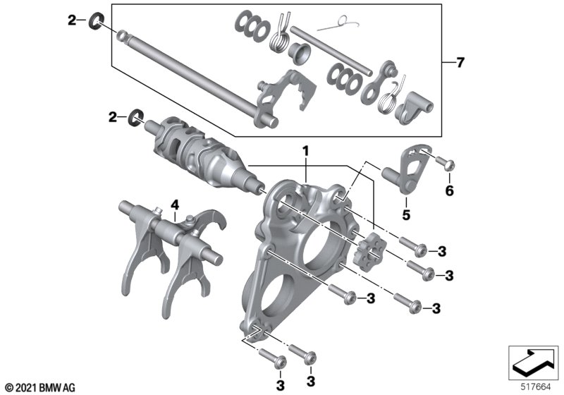Внутренние элементы механизма ПП
