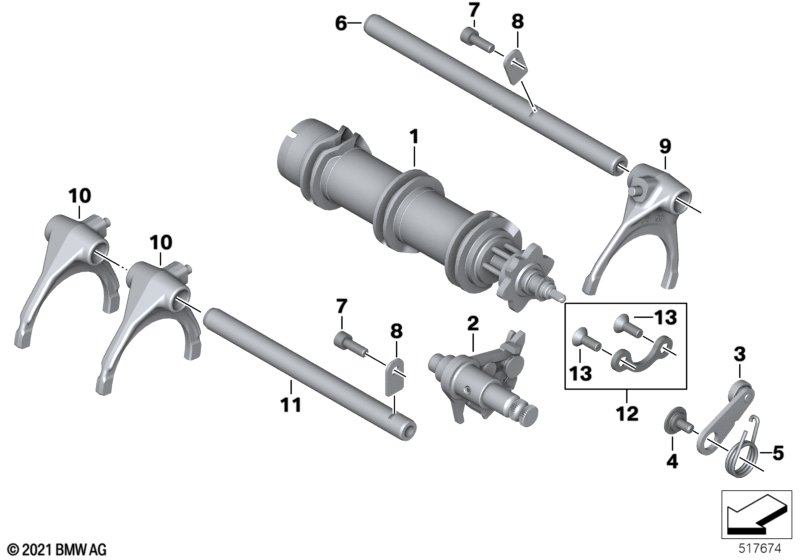 Внутренние элементы механизма ПП