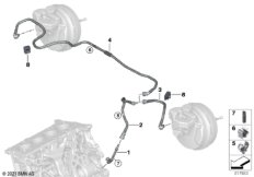 Вакуумный трубопр.усилителя тормозов