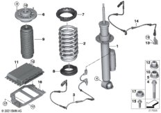 Амортизационная стойка Зд/VDC/ЭБУ
