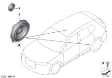 Детали динамика в двери Зд