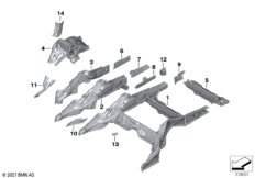 Брызговик Зд/детали днища