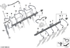 Магистраль Rail/форсунка/провод