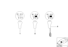 Индивид.головки рычага ПП дерево 6-ступ.