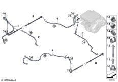 Контур системы охлаждения электромашины