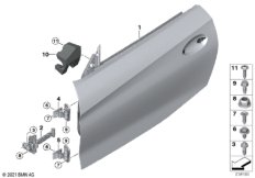 Дверь Пд, петли/ограничитель двери