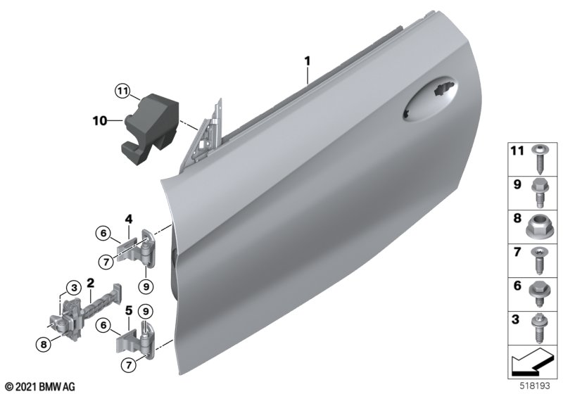 G29 дверь передняя правая