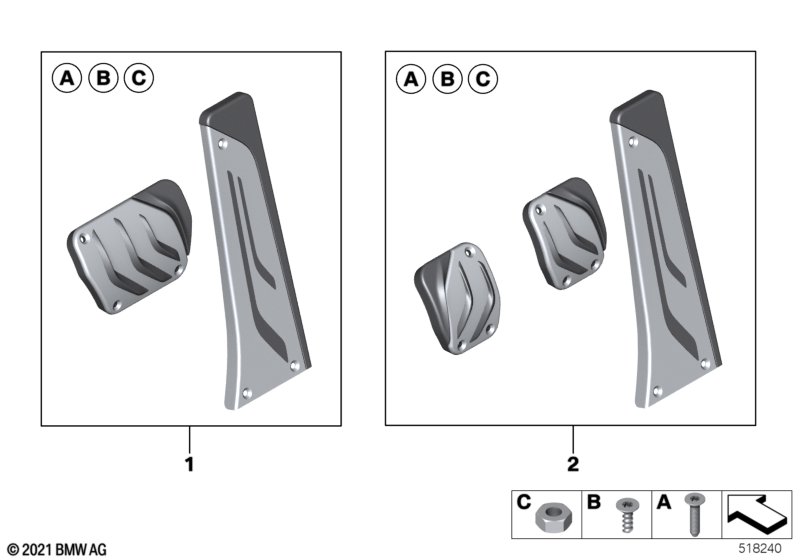 Накладки педалей M Performance