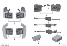 Электр.блок в рул.колесе и 2-поз.пер.