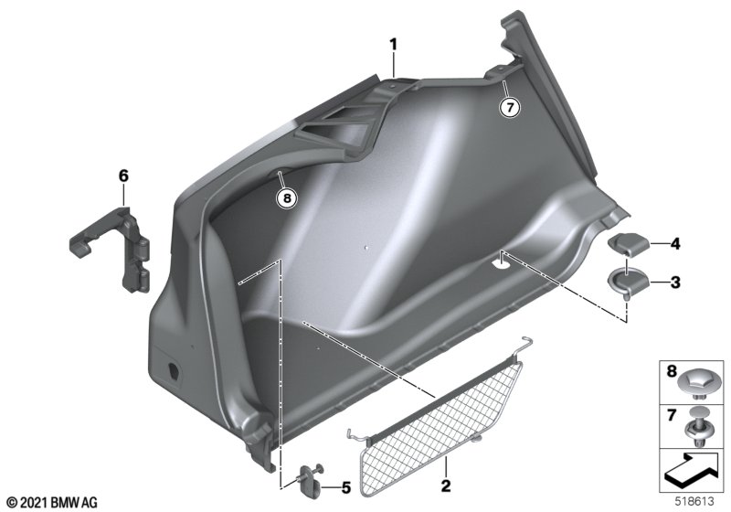 Обшивка багажного отделения Л