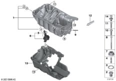 Масляный картер/маслоизмерит.приспособл.