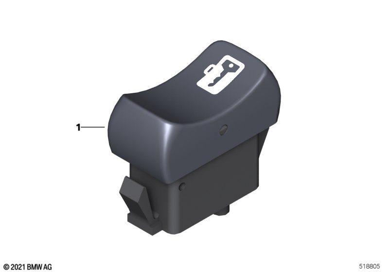 Кнопка отпирания бокс д.радиоустройства