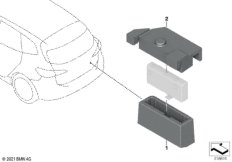 Держатель функц.модуля крышки багажника