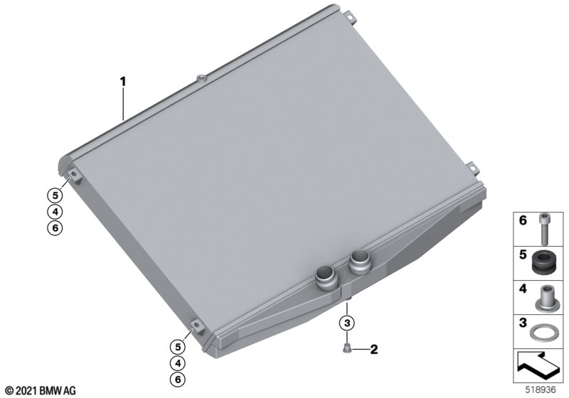 Элементы крепл.радиатора водян.охлажд.