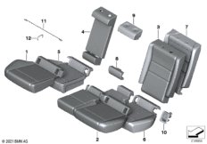 Мягкая часть и обивка заднего сиденья