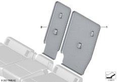 Накладки спинки заднего сиденья