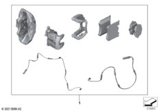 К-т доосн, окрашенные тормозные суппорты