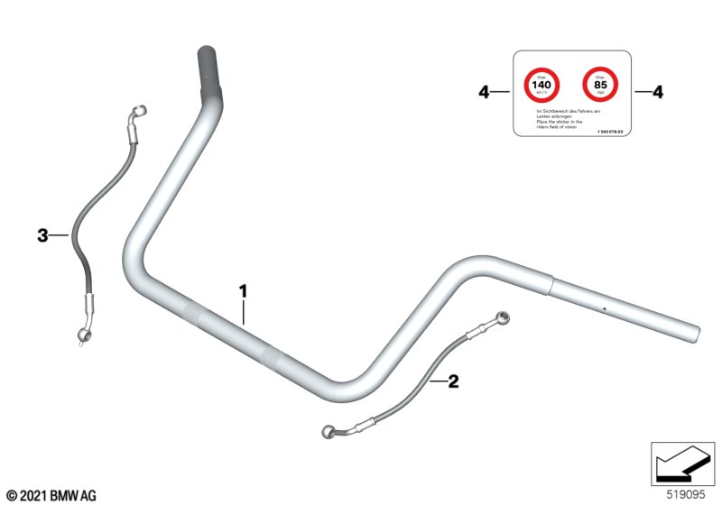 Руль, баггер