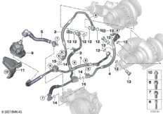Система охлаждения турбонагнетателя