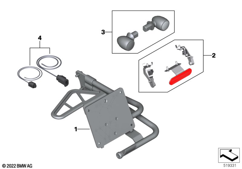 боковой держатель номерн.знака