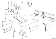 Крыло/облицовка задней части