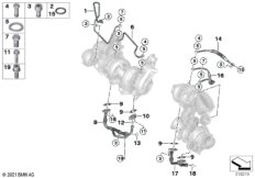 Подача масла турбонагнетателя